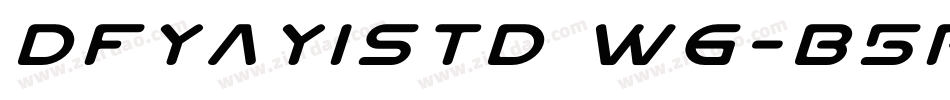 DFYaYiStd W6-B5pc-H字体转换